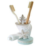 Avanti Linens - Toothbrush Holder, Countertop Essentials, Farmhouse Chic Bathroom Decor (Farmhouse Shell Collection) Avanti Linens