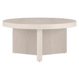 Henn&Hart Holm Coffee Table, 32" Wide, White Henn&Hart