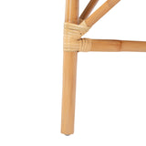 SAFAVIEH Home Collection Olivia Rattan Cushion Accent Chair, Natural/White Safavieh