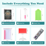 SENQAO Diamond Art Kits for Adults - Mandala Lotus Flower Diamond Painting Kits DIY 5D Full Drill Diamond Dots Paintings with Diamonds Gem Art and Crafts for Home Decor 12x16 Inch SENQAO