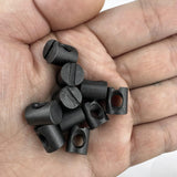 10 PCS Metric Black M6 Barrel Nuts Cross Dowels Slotted Nuts Baby Bed Crib Screws Hardware Replacement Kit for Bunk Bed Beds Headboards Chairs Furniture M6x10mmx12mm SUUJI
