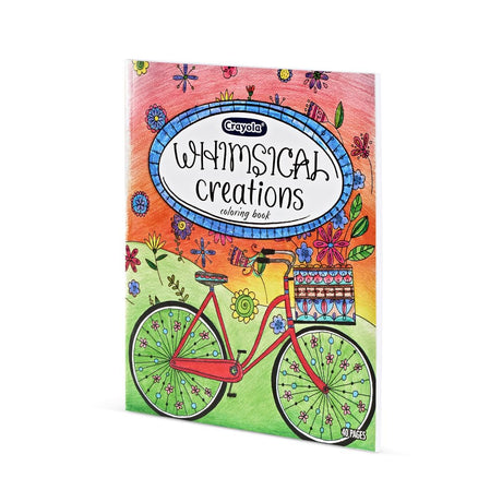 Crayola Whimsical Creations Coloring Book for Adults (40pgs), Adult Coloring Pages, 8x10, Perforated, Gift for Teens & Adults Crayola