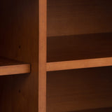 SIMPLIHOME Draper SOLID WOOD Universal TV Media Stand, 60 Inch Wide, Modern Industrial, Living Room Entertainment Center, for Flat Screen TVs up to 70 Inch in Teak Brown SIMPLIHOME