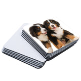 10 PCS Square Sublimation Coaster Blanks Cup Mat Sublimation Rubber Coasters Sublimation Blank Heat Transfer Cup Mat(10x10x0.3CM) MS WGO