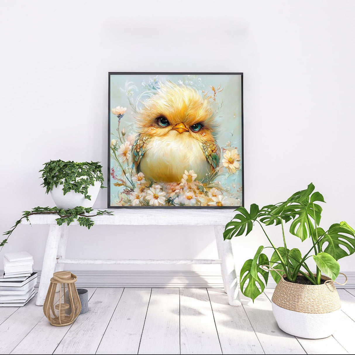 Possoco Diamond Art Kits for Adults Beginner, Birds 5D Diamond Painting Kits for Adults, DIY Round Full Drill Gem Art Painting and Crafts for Gift Home Wall Decor 14x14 Inch Possoco