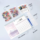 DIY Paint by Numbers Calendar 2026 Wall Calendar 12 Cities Paints with Number for Gift & Decor Generic