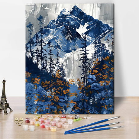 TUMOVO Mountain Paint by Numbers Mountain Landscape Paint by Numbers for Adult, Painting by Numbers Adult Paint by Number Kits on Canvas, DIY Oil Number Painting Canvas Arts, 16 x20 Inch TUMOVO