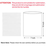 Shrink Wrap Bags,100 Pcs 7x10 Inches Clear PVC Heat Shrink Wrap for Packaging Soap,Book,Bath Bombs, Film DVD/CD, Candles,Bottles and Homemade DIY Projects Morepack