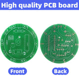 EGSCST 2PCS Soldering Practice Kit CD4017 NE555 DIY Lucky Wheel LED Light Circuit Board Solder Project for Electronics Beginners to Learn and Training EGSCST