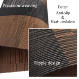 PIGCHCY Placemats,Durable Placemats for Dining Table,Washable Woven Vinyl Kitchen Placemats Set of 4 (Brown) PIGCHCY