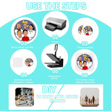 Sublimation Blank Refrigerator Magnets for Kitchen Office Calendar Decorative Square Fridge Magnet Popular Home Wall Decor DIY Decorative Magnets (16 Pieces, 5 x 5 x 0.4 cm) Frienda