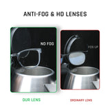 TOREGE Safety Glasses, Fashionable Eye Protection Glasses With Clear Scratch Resistant Lenses, Great Safety Goggles For Women & Men(Transparent Gray&Clear Lens) TOREGE