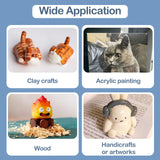 1DFAUL 100ml Air Dry Clay Glaze Varnish & Sealant, Prevents Crazing Yellowing, Scratch Resistant Wear, Waterproof, Hight Gloss Finish 1DFAUL