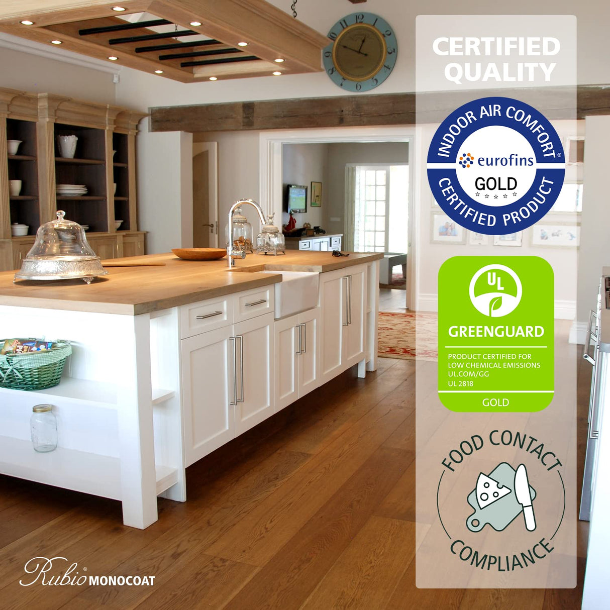 Rubio Monocoat Wood Stain & Finish 65 ft² - Silver Grey | Oil Plus 2C | Quick-Dry, Eco-Friendly Linseed Wood Oil for Indoor Use, Includes Accelerator (Part B) | Protector | 130 ml Rubio Monocoat