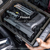 VAULTEK LifePod 2.0 Secure Waterproof Travel Case Rugged Electronic Lock Box Travel Organizer Portable Handgun Case with Backlit Keypad (Covert Black) VAULTEK