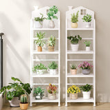 CICUFY Kids Book Shelf, 4-Tier Small Bookcase White Metal Bookshelf Modern Narrow Ladder Shelf Standing Display Shelves Storage Shelving Unit for Bedroom,Office,Living Room,Bathroom CICUFY