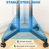 Rfiver Mobile TV Cart Rolling TV Stand with Power Outlet for 32-70 Inch Screens, Protable TV Stand on Wheels with Height Adjustment, Outdoor TV Stand Mount with Shelf Holds up to 88lbs for Home Office Rfiver