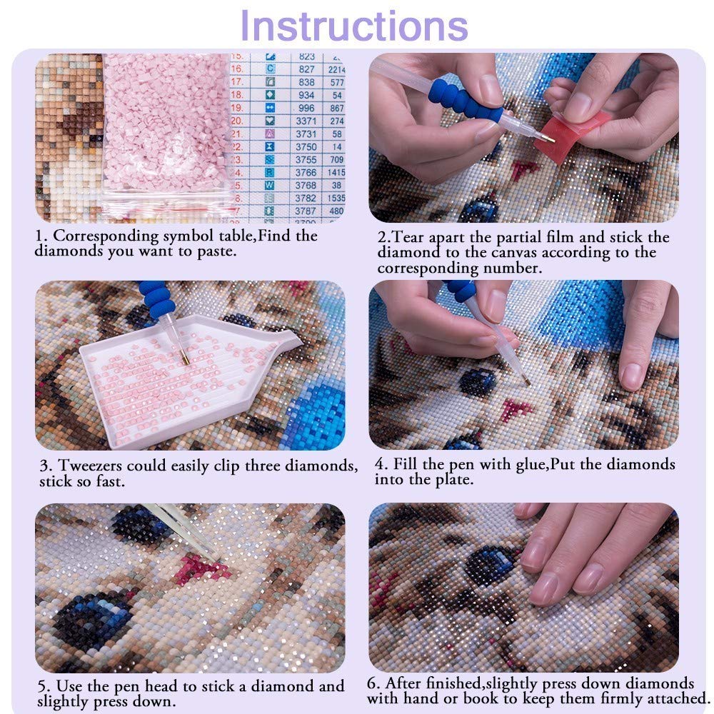 Huacan Diamond Painting Kits for Adults DIY 5D Full Square Drill Crystal Rhinestone Embroidery Pictures Arts Craft for Home Wall Decor (Mandala) Huacan