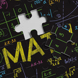 Math Formulas Puzzles 1000 Pieces for Adults, Impossible Difficult Jigsaw Puzzles Neon Art Puzzle, Funny Family Puzzle Collage Challenging Puzzles BBOLDIN