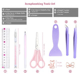 Arvakr Scrapbooking Tools, Scrapbook Supplies with Sticker Tweezers, Glue Pen for Crafting, Card Making, Sticker Cutter, Paper Craft Arvakr