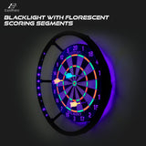 EastPoint Sports EastPoint Blacklight Dartboard - Official Size Bristle Dartboard with Glowing Segments and Dart Flights EastPoint Sports