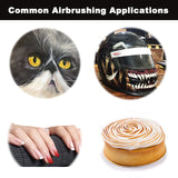 SAGUD Airbrush Kit Dual-Action Gravity Feed Air Brush Gun with 0.3mm and 1/3 oz. for Hobby, Models, Art, Tattoo, Nail Art, Cake SAGUD