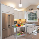 STABLEINK NSF Stainless Steel Table, 24 x 36 Inches Metal Prep & Work Table with Adjustable Undershelf, for Commercial Kitchen, Restaurant, Hotel and STABLEINK