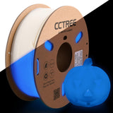 CCTREE Glow in The Dark PLA Plus (PLA+) Filament 1.75mm, Glow 3D Printing Filament PLA Pro, Dimensional Accuracy +/- 0.03mm, 1KG Spool (2.2 lbs), Fit Most FDM 3D Printers, Glow Blue CCTREE