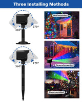 Yivsen Laser Christmas Projector Lights Outdoor, Christmas Halloween Decorations Stars Light Show, Efficient Heat Dissipation, Waterproof, Holiday Projector Decorations for House/Garden/Party/Wedding Yivsen