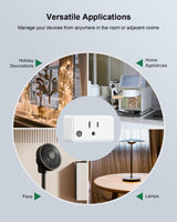 TREEWELL Remote Control Outlet Wireless Wall Mounted Light Switch, Programmable and Expandable Remote Light Switch Kit, No Wiring Needed, 200 Ft RF Range, 15A/1875W, Compact Design, ETL Listed treewell