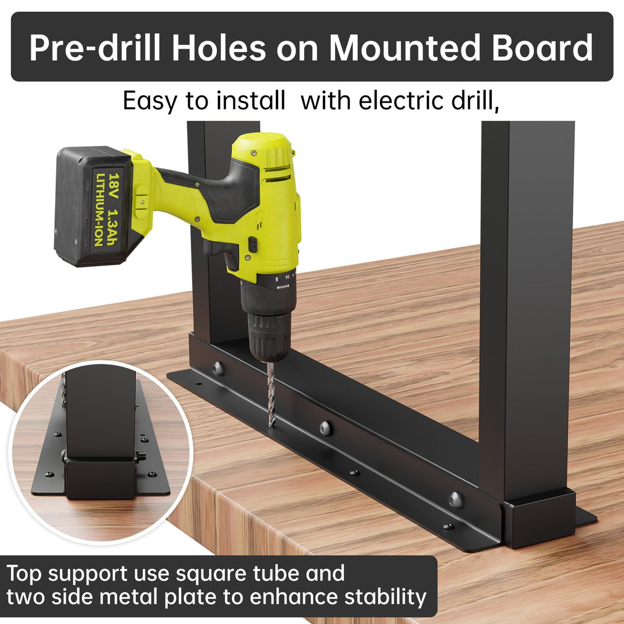 TOCRETOARE Metal Table Legs Heavy Duty, 28”H x 18”W, Metal Furniture Legs for Dining Desk Bench and Coffee Table, Industrial Black DIY Iron Bench Legs, Set of 2 TOCRETOARE