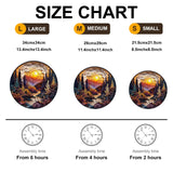 Wooden Puzzle for Adults-3D Sunset Forest Wooden Puzzle Unique Shape Advanced Animal Jigsaw Puzzle for Adults and Kids,Best Gift,Wood Puzzles,Challenge Wooden Jigsaw Puzzle (S-8.5 * 8.5in-100pcs) Welsky