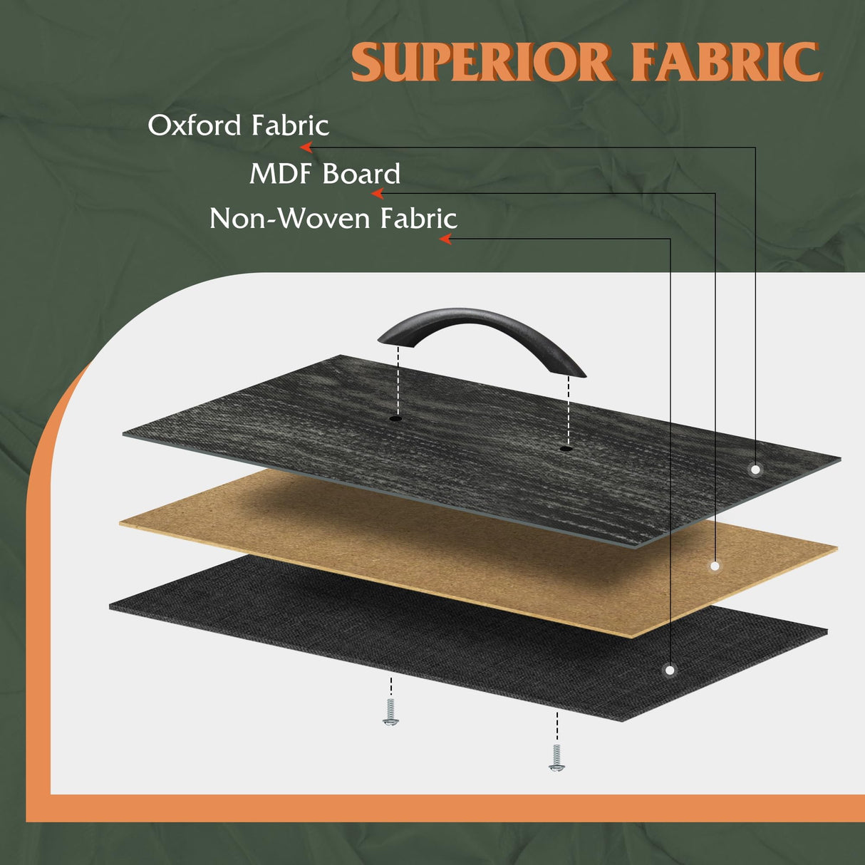 WLIVE Night Stand, Small Dresser with Drawers, Dresser for Bedroom with 2 Fabric Drawer, Black Bedside Table End Table, Dorm Nightstand, Closet Organizer, Charcoal Black Wood Grain Print WLIVE