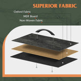 WLIVE Night Stand, Small Dresser with Drawers, Dresser for Bedroom with 2 Fabric Drawer, Black Bedside Table End Table, Dorm Nightstand, Closet Organizer, Charcoal Black Wood Grain Print WLIVE