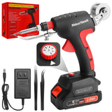 Cordless Soldering Iron Welding Kit - 60W 200-450℃ Adjustable Temperature One-handed Welding Iron With 20V Battery Automatic Soldering Gun Solder Tools for Electronic Repair Soldering Circuit Board MakerHawk