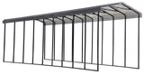 Arrow Carports Galvanized Steel Carport, RV Metal Carport Kit, 14' x 42' x 14', Charcoal Arrow