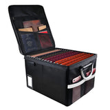 Fireproof Document File Organizer Box, Fireproof Storage Filing Cabinet Box with Lock, Portable Office Safe Box for Hanging Letter/Legal Folder 16.1 x 12.9 x 11in TOMKID