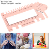 Needle Crochet View Sizer, Sweater Knitting Needle Crochet Hook Gauge Measuring Weaving Auxiliary Tool HEEPDD