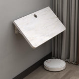 Pmnianhua Wall Mounted Desk,31'' Wall Mounted Drop Leaf Table,Drop Down Table,Folding Table,Fold Down Wall Desk,Floating Desk for Wall Laundry Room Bar Home Office Small Space(White) Pmnianhua