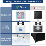 Mavivegue 20 Cube Book Shelf, Storage Organizer, Large DIY Bookcase, Metal Cube Bookshelf, Cubbies Closet Storage Organizer Shelves for Bedroom,Living Room,Home,Office Mavivegue