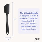 Get It Right Premium Silicone Spatula | Heat Resistant up to 550°F | Seamless, Nonstick Kitchen Spatulas for Cooking, Baking, and Mixing | Ultimate - 11 IN, Black GIR
