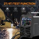 GZ GUOZHI Plasma Cutter, [Large LED Display] 50Amps Cutter Machine with 110/220V Dual Voltage DC Inverter IGBT 1/2 Inch Clean Cut Post Flow and 2T/4T, for Beginners DIY GZ GUOZHI