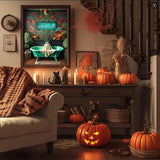 Aestalrcus Halloween Paint by Numbers Kit for Adults, Ghost Paint by Numbers for Adults Beginner, Painting by Numbers Kits for Relaxation Home Wall Decoration and Gifts 16x20inch Aestalrcus