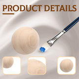 Uenhoy 4 Pcs Wooden Round Ball 3 Inch Unfinished Natural Wood Balls Wooden Spheres for Crafts and DIY Projects Uenhoy