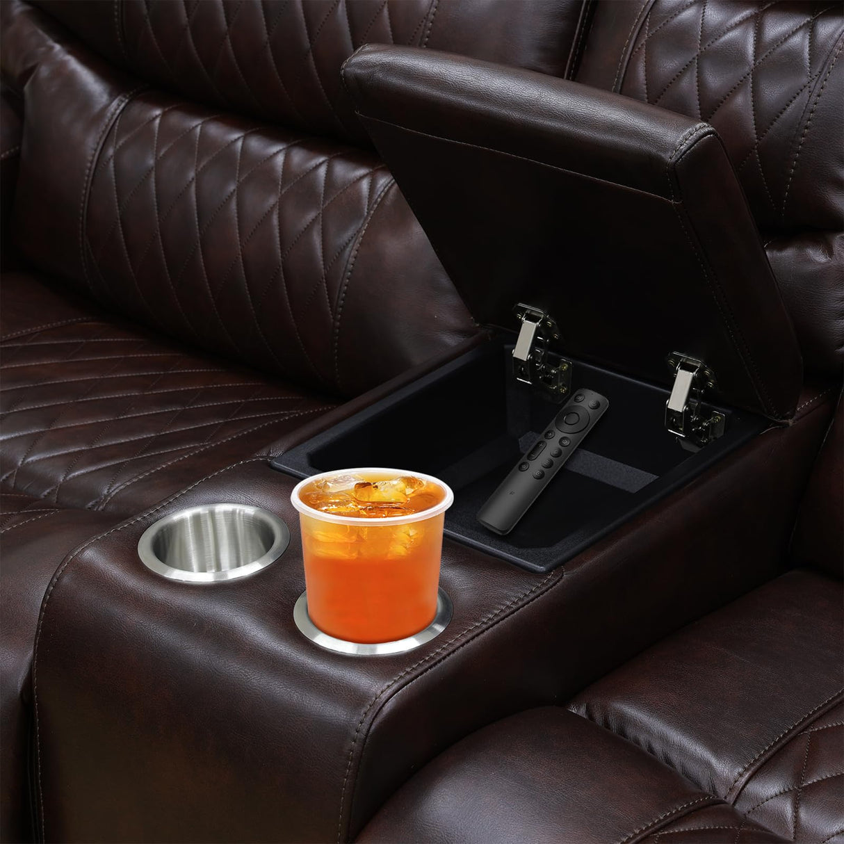 3+2+1 PU Leather Power Sectional Sofa Set, Living Room Furniture, Reclining Couch, Loveseat, Chair with LED Lights/USB Ports/Storage Console/Cup Holders/Wireless Chargers/Coffee Table for RV Theater NicBex