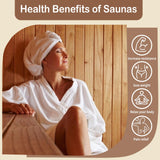 Far Infrared Home Sauna for 2 Person, 2000W 110V Indoor Sauna, Wooden Dry Spa Room with Red Light Therapy, Control Panel, Bluetooth Speaker InfraHHZQ