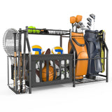 WALMANN Garage Sports Equipment Organizer, Ball Storage Stand, Indoor Golf Bags Stand for Garage WALMANN