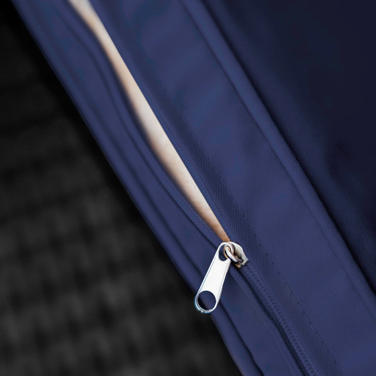 Nestl Wicker Outdoor Furniture Set - 3 Piece Patio Bistro Set (Grey/Navy) Nestl