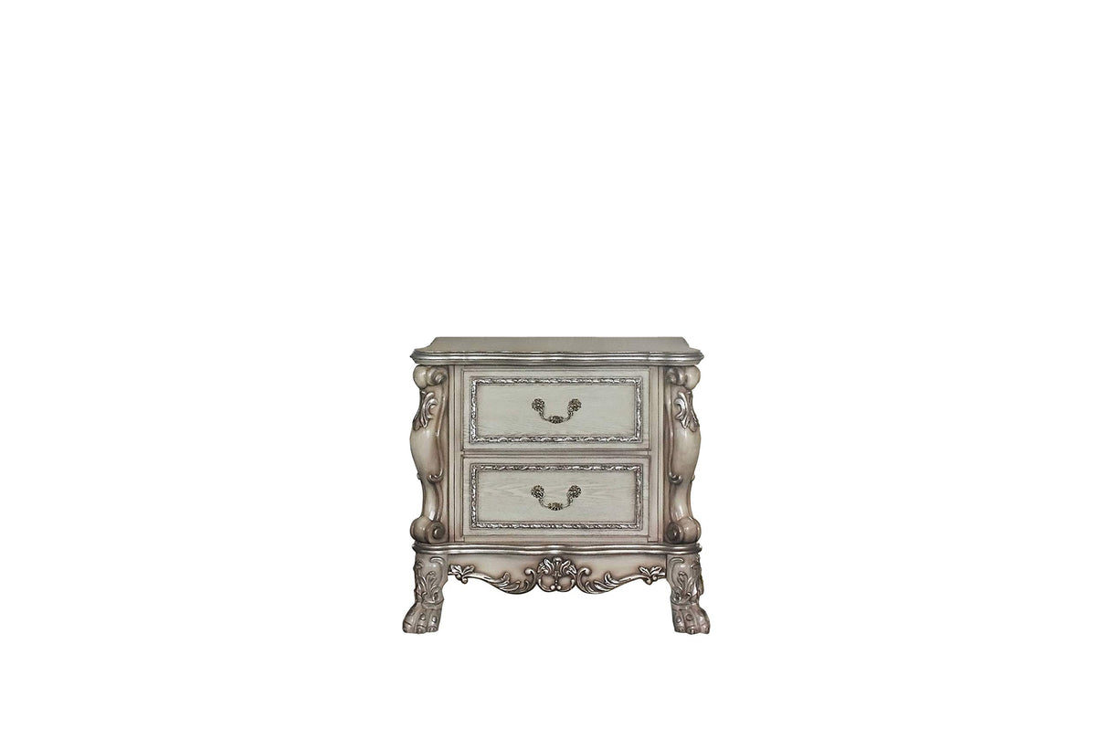 Acme Dresden Nightstand in Vintage Bone White ACME Furniture