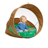 Hideaway Log Chair with Cushion by Environments, Portable Pop-Up Woodland Play Tent, Kids Retreat for Calming Space, Perfect for Quiet Time and Reading Environments